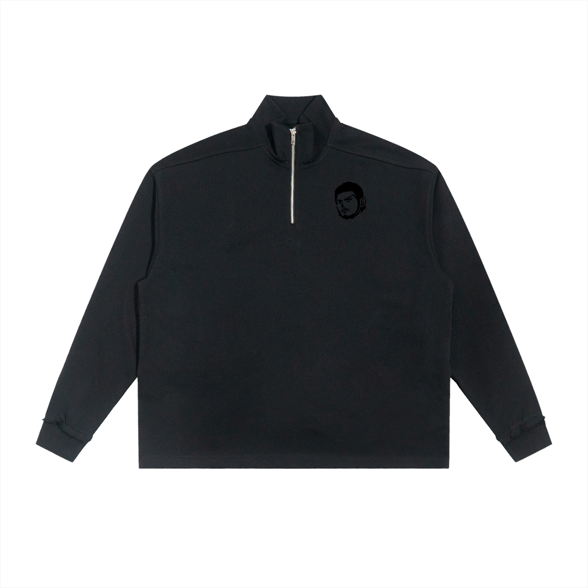 Overachievers Club' Half-Zip Rolled Edge Fleece Sweatshirt