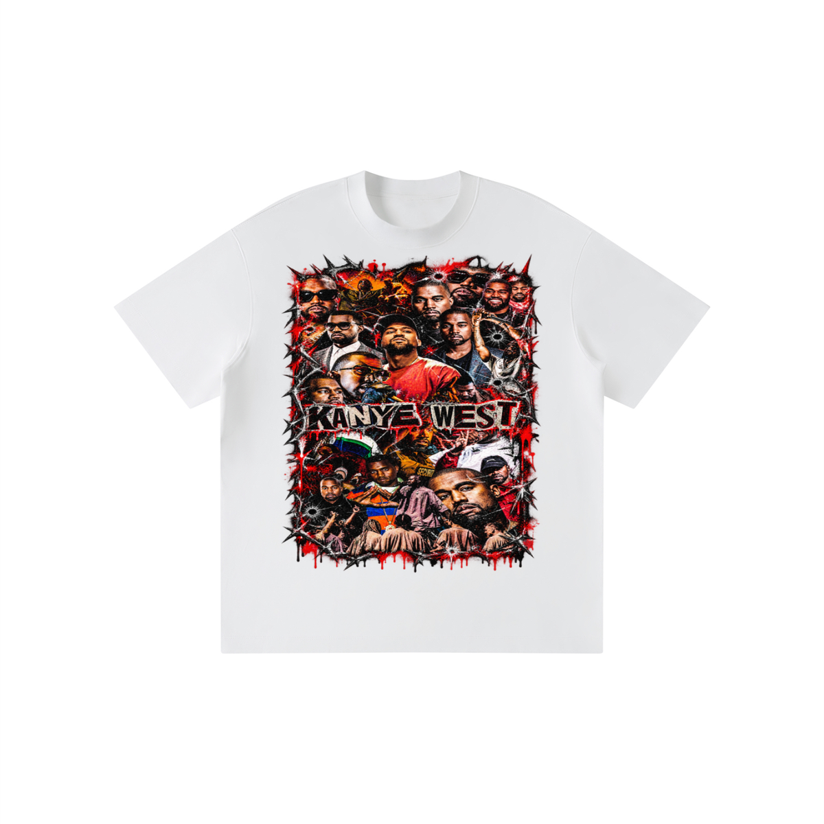 Camiseta de cuello redondo para niños Kanye'