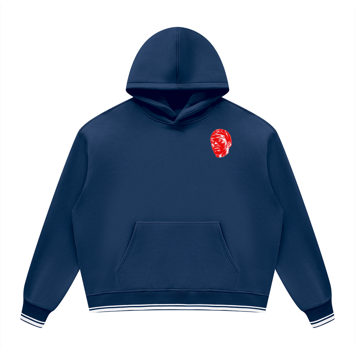 Overachievers Club' Oversized Color Block Fleece Hoodie