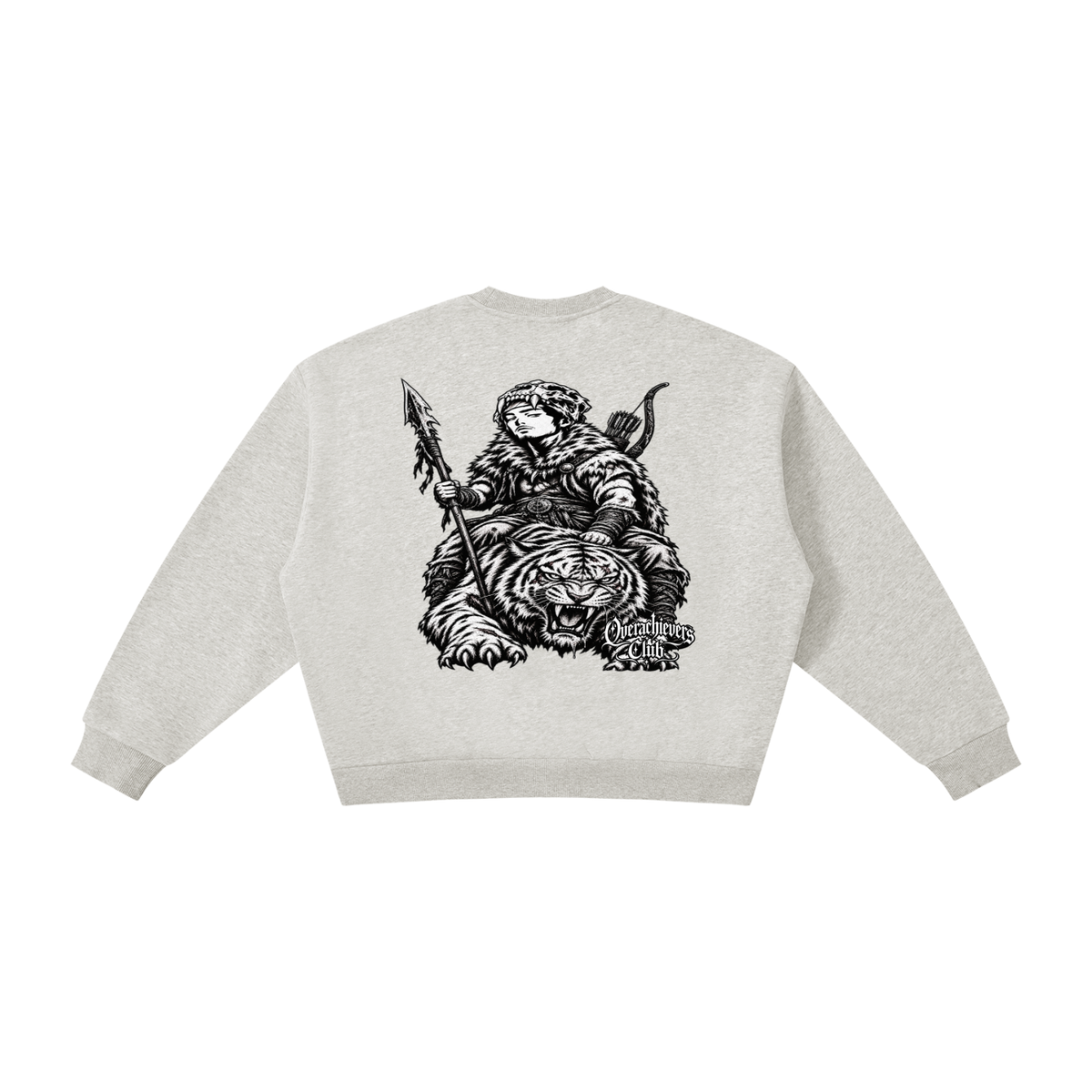 Overachievers Club' Oversized Fleece Boxy Hoodie, Sweatshirt, Sweatpant & Shorts Fit
