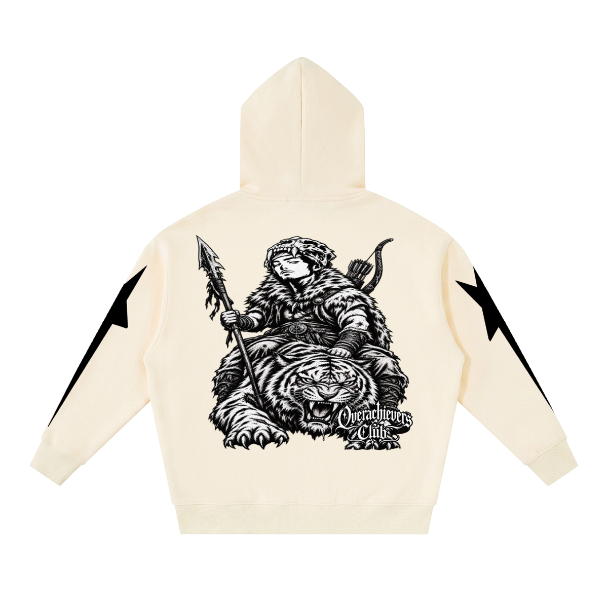 Overachievers Club' Oversized Fleece Boxy Hoodie, Sweatshirt, Sweatpant & Shorts Fit