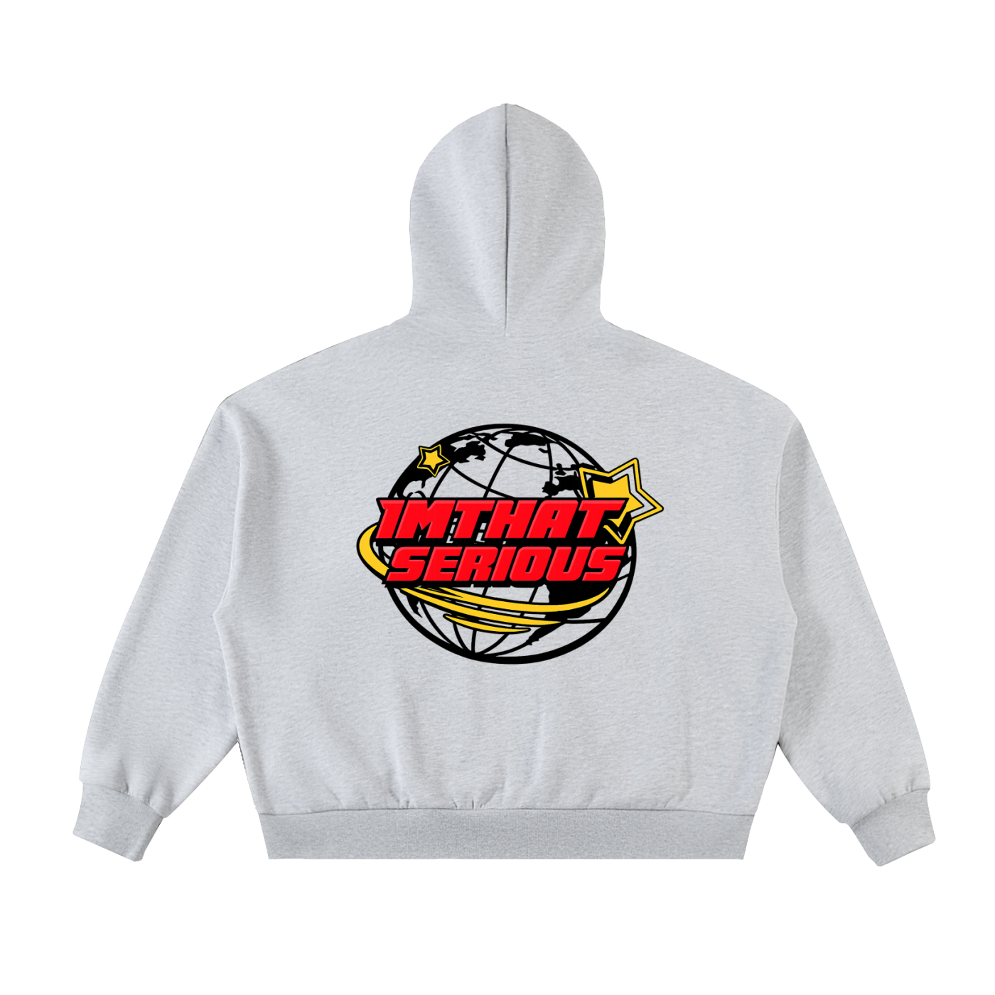 Fleeced Full-Zip Boxy Hoodie