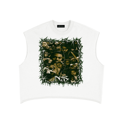 Nas' French Terry Boxy Tank Top