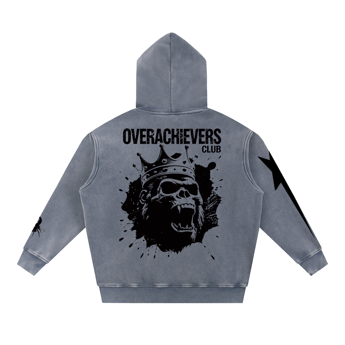 Overachievers Club' Snow Wash Fleece Oversize Hoodie