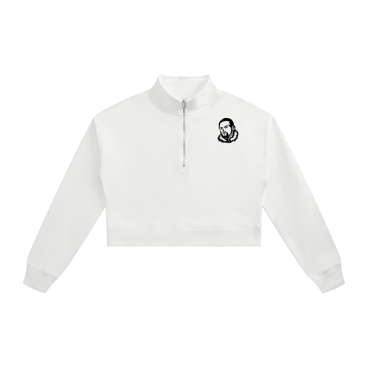 Overachievers Club' Women's Crop Quarter-Zip Sweatshirt
