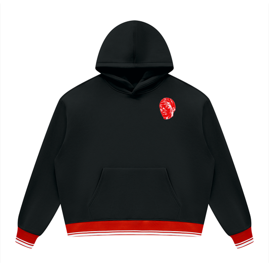Overachievers Club' Oversized Color Block Fleece Hoodie
