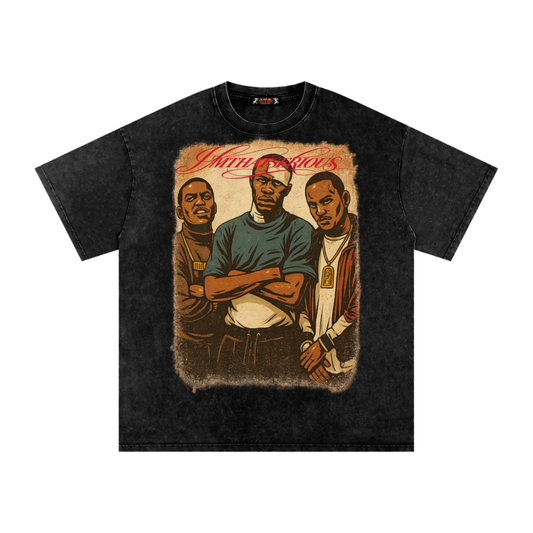 Snow Washed Oversized Cotton T-Shirt