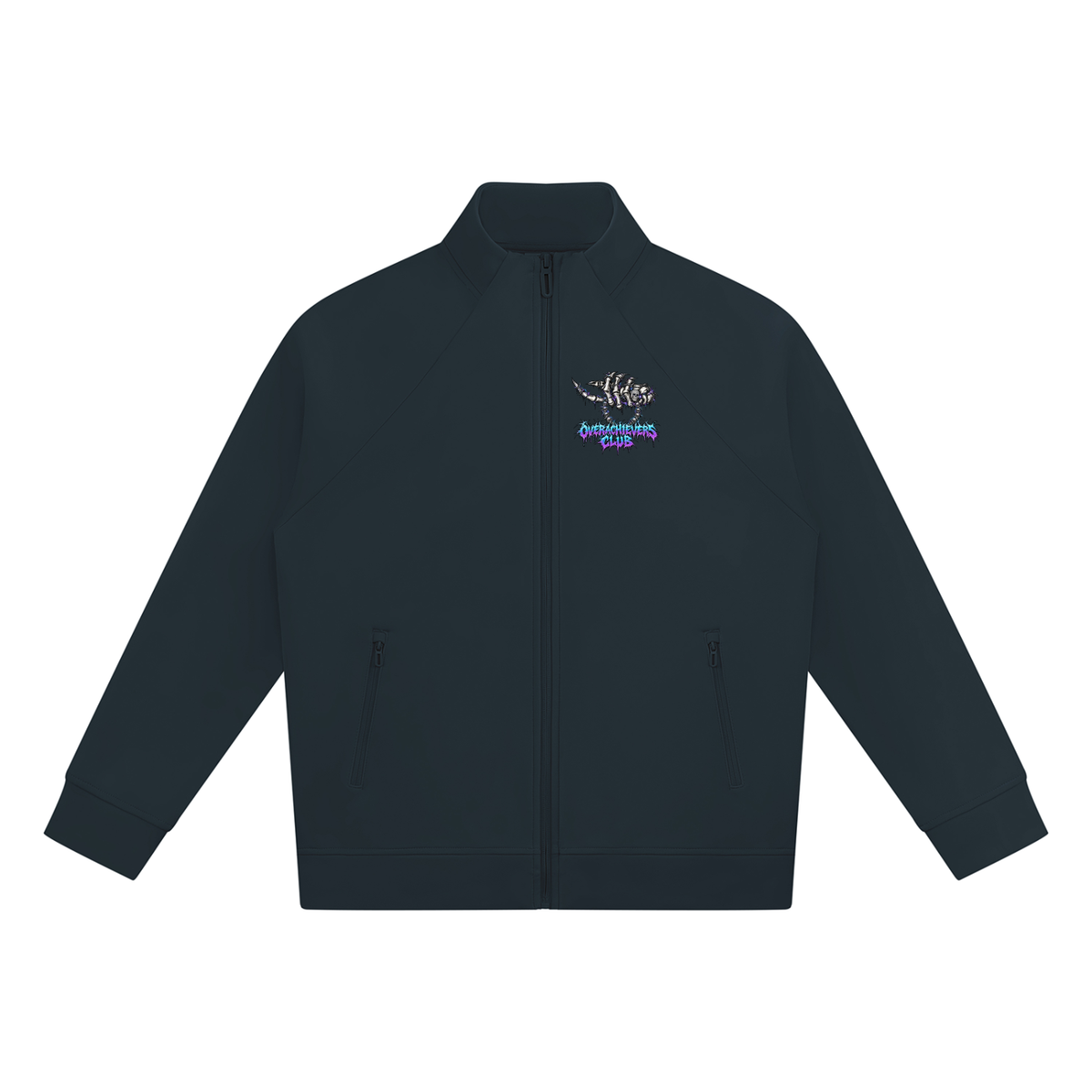 Overachievers Club' Stand Collar Jacket