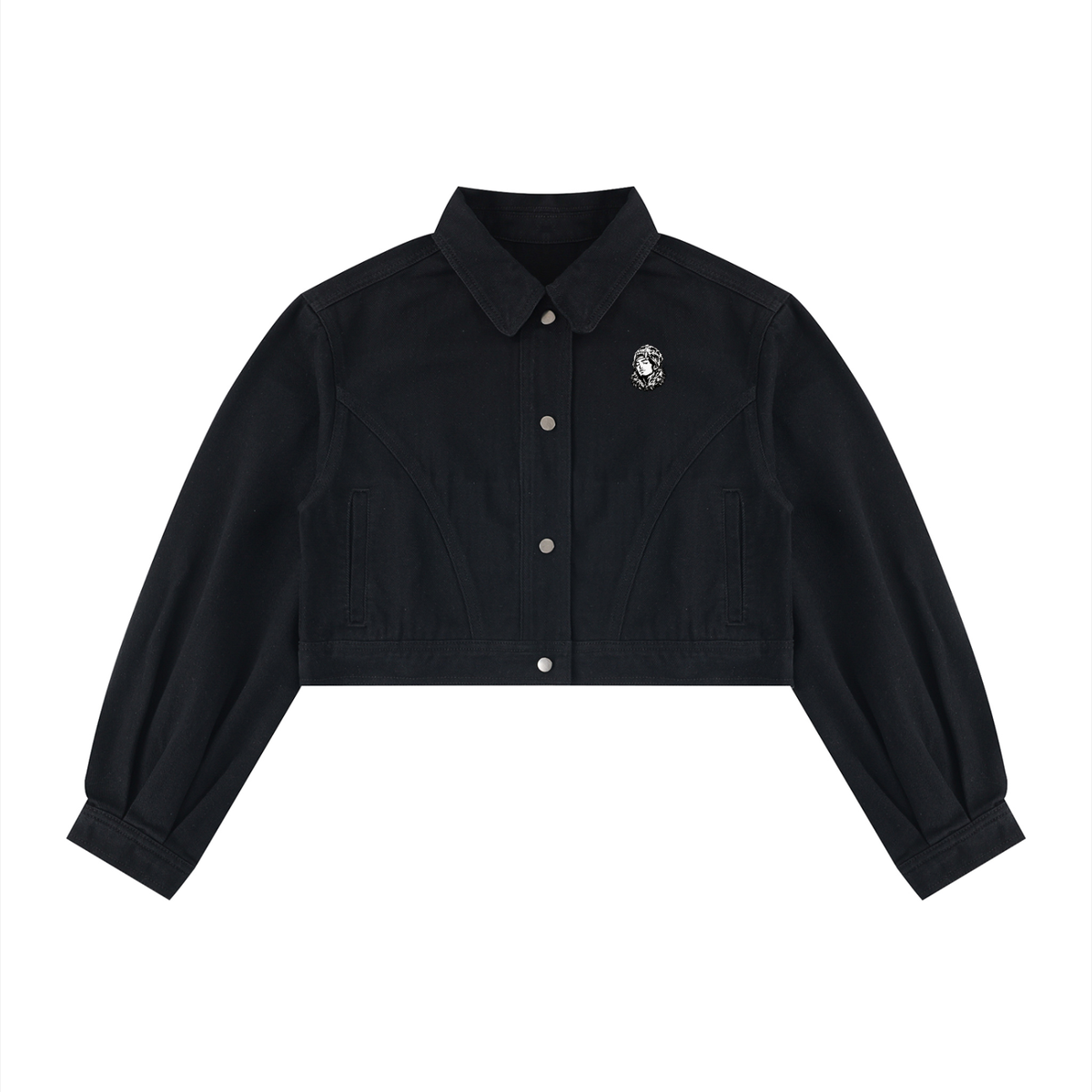 Overachievers Club' Women’s Crop Denim Jacket