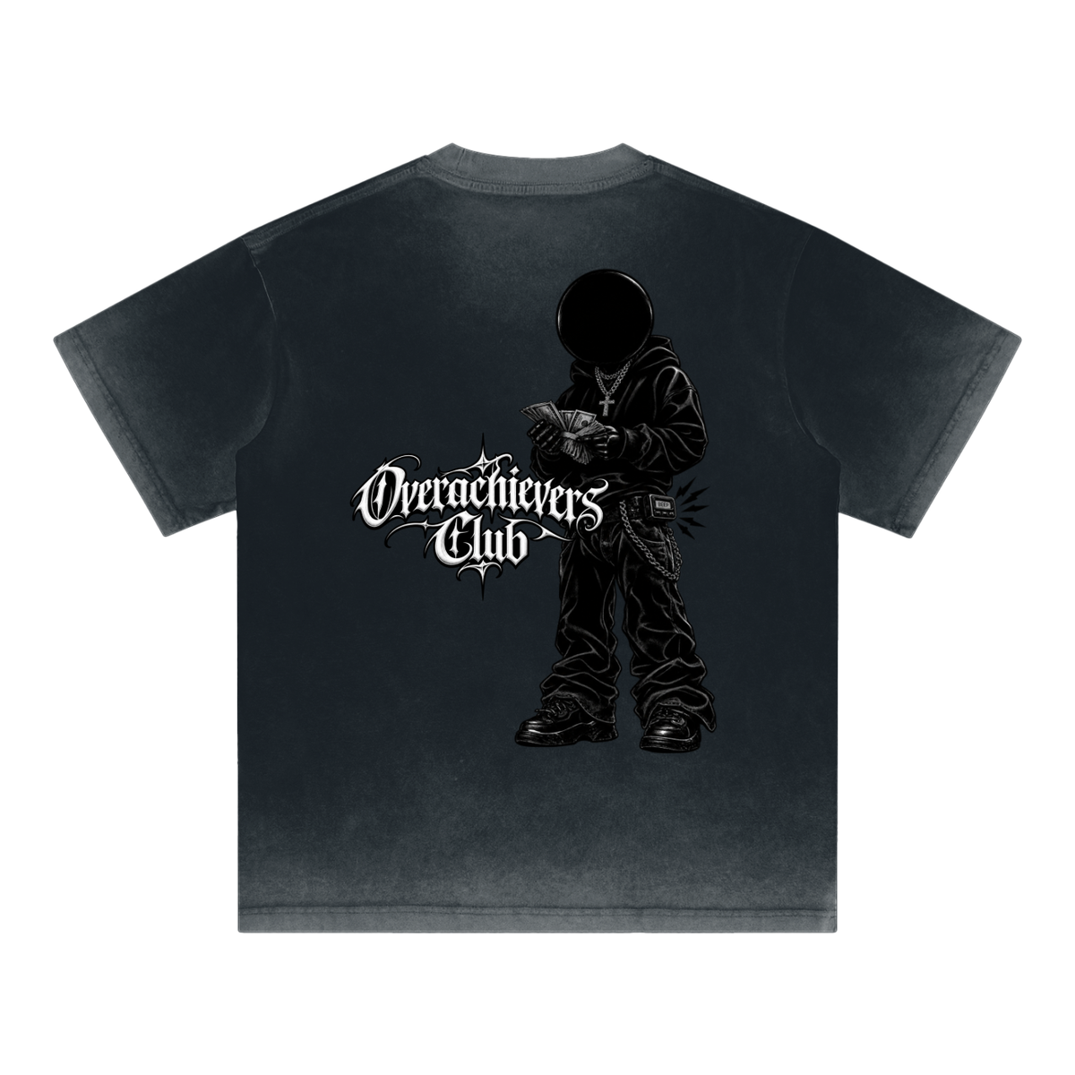 Overachievers Club' Camiseta y shorts con teñido inverso