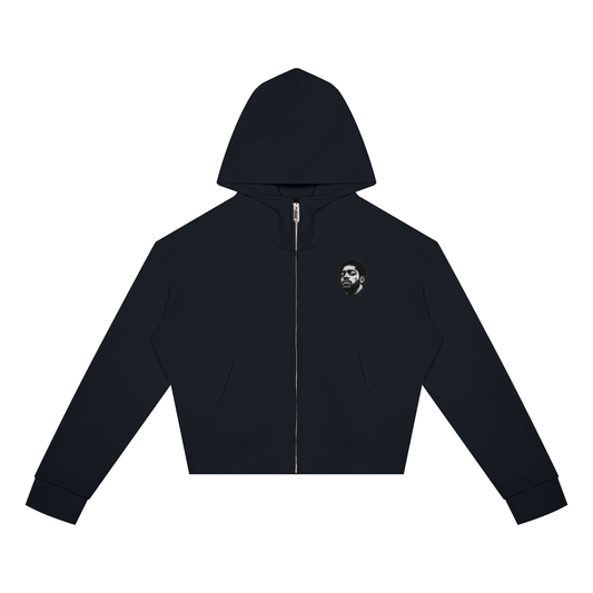 Overachievers Club' Women's Crop Full Zip Hoodie