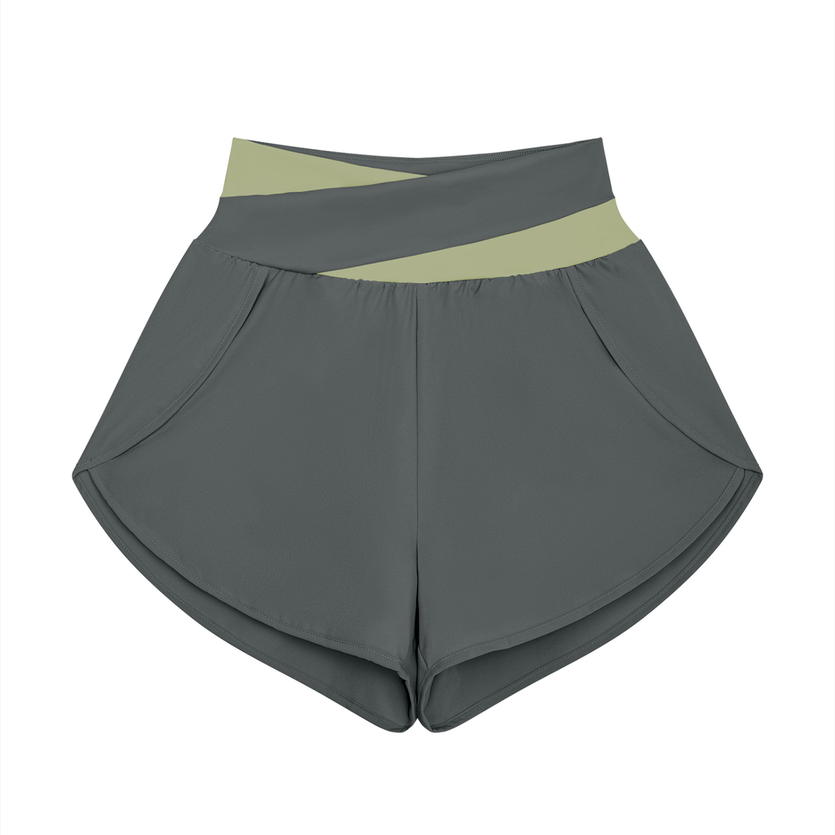 Women's Color Block Yoga Tank Top & Shorts