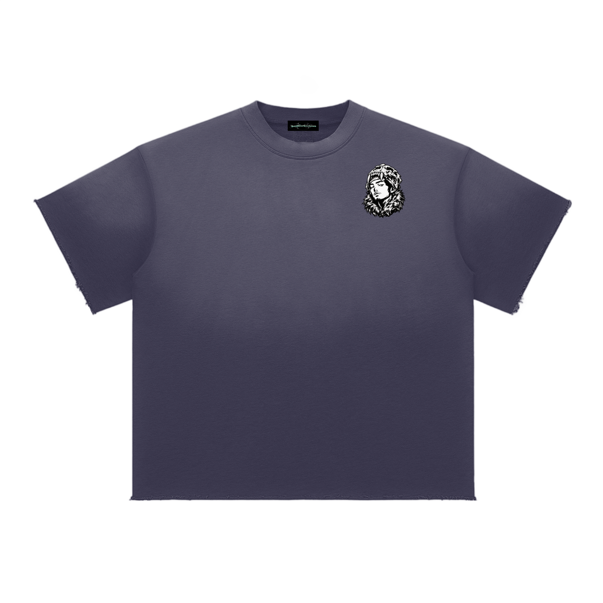 Overachievers Club' Sun Fade Raw Edge T-Shirt & Shorts
