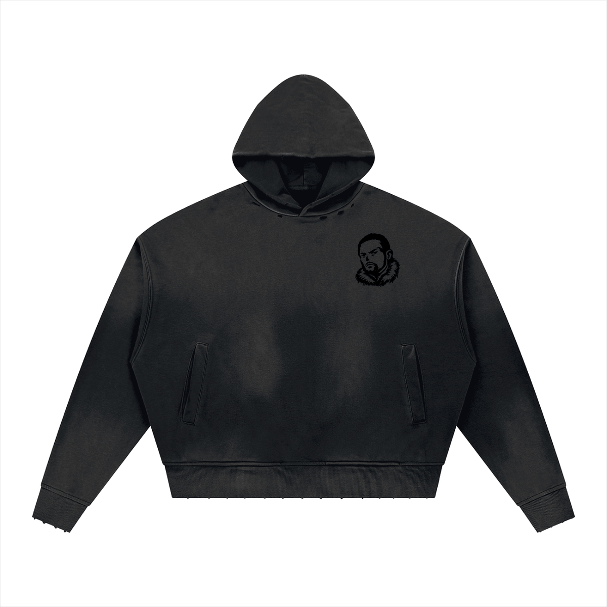 Overachievers Club' Sunfade Distressed Boxy Hoodie - ImThatSerious