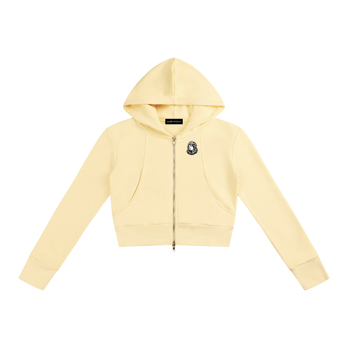 Overachievers Club' Women’s Slim Crop Full Zip Hoodie & Flared Leg Pants