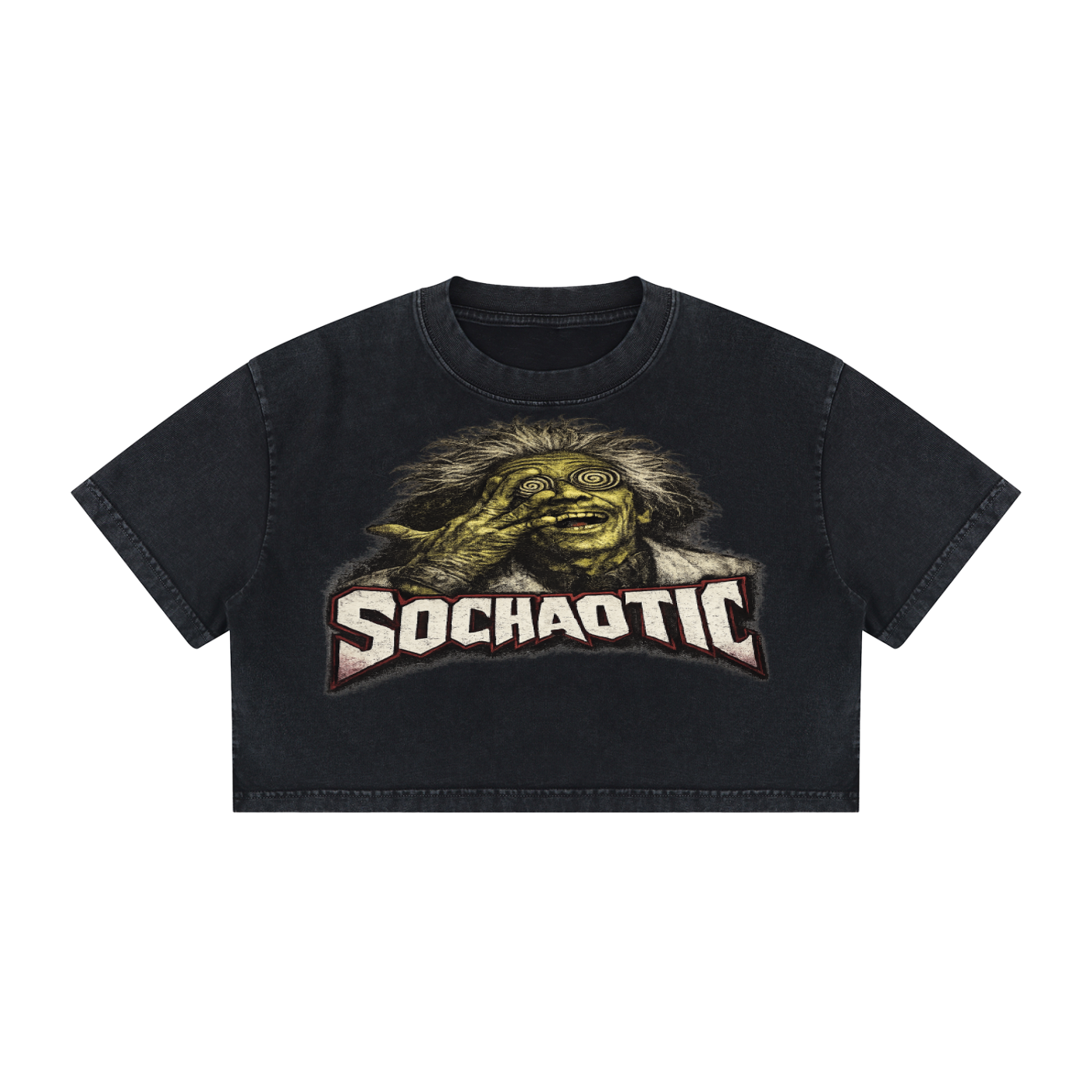 SoChaotic,Women,Crop,Tshirt,EvilScientist