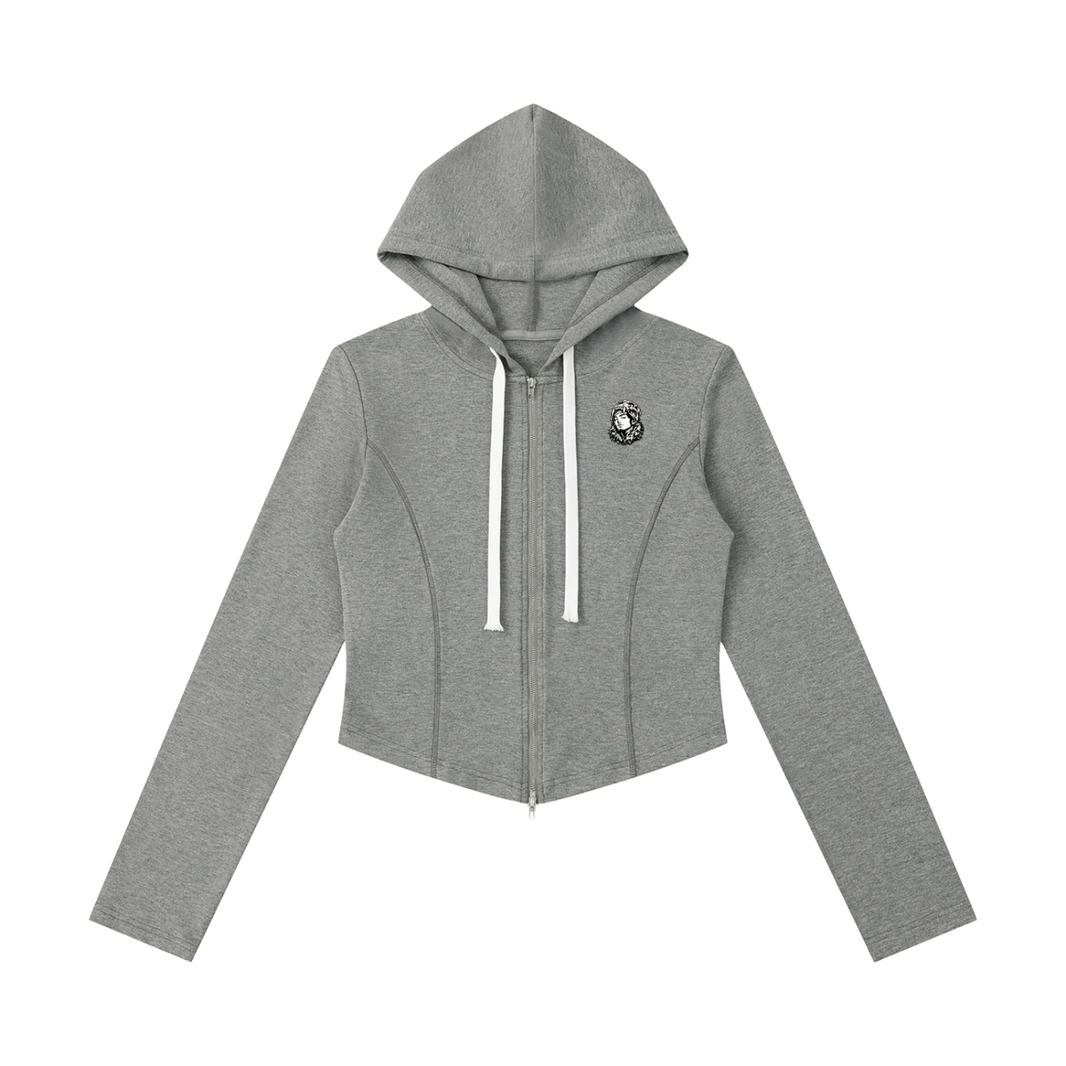 Overachievers Club' Women's Slim Cropped Full Zip Hoodie
