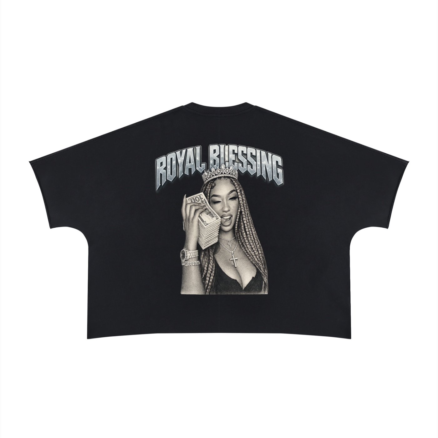 Unisex Heavyweight Boxy Raw Edge T-Shirt