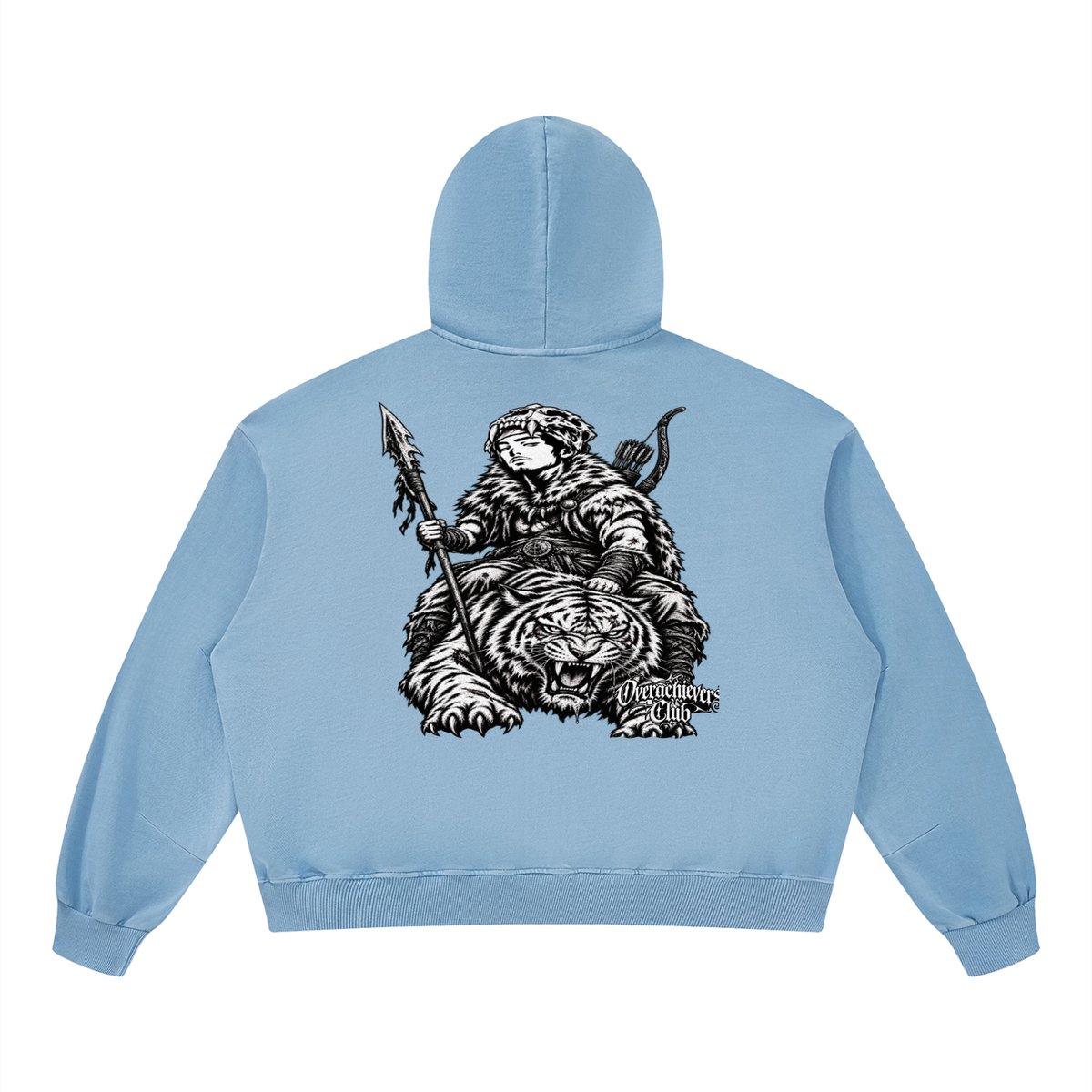 Overachievers Club' Boxy Vintage Washed Hoodie, Sweatpant & Sweatshirt Fit
