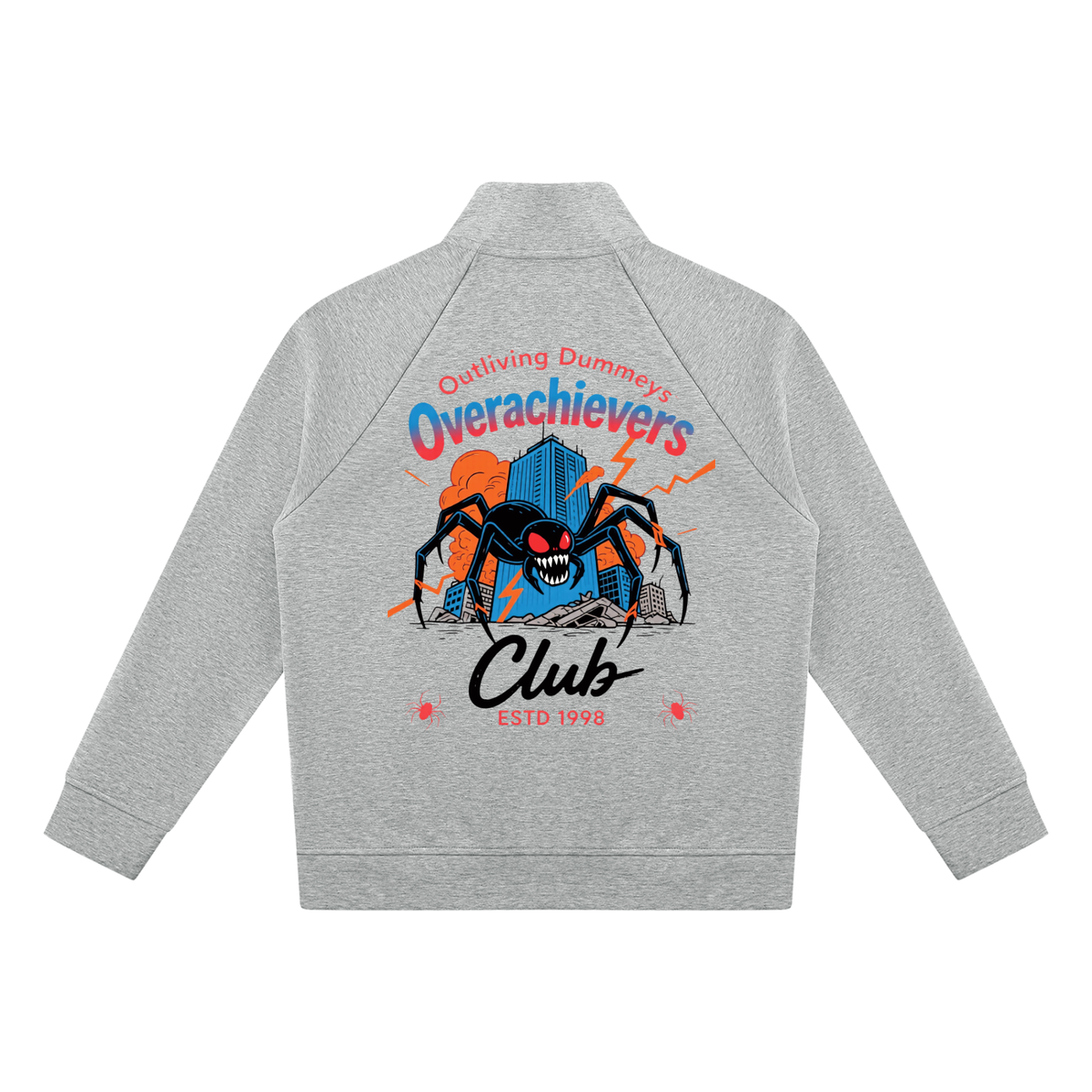 Overachievers Club' Stand Collar Jacket