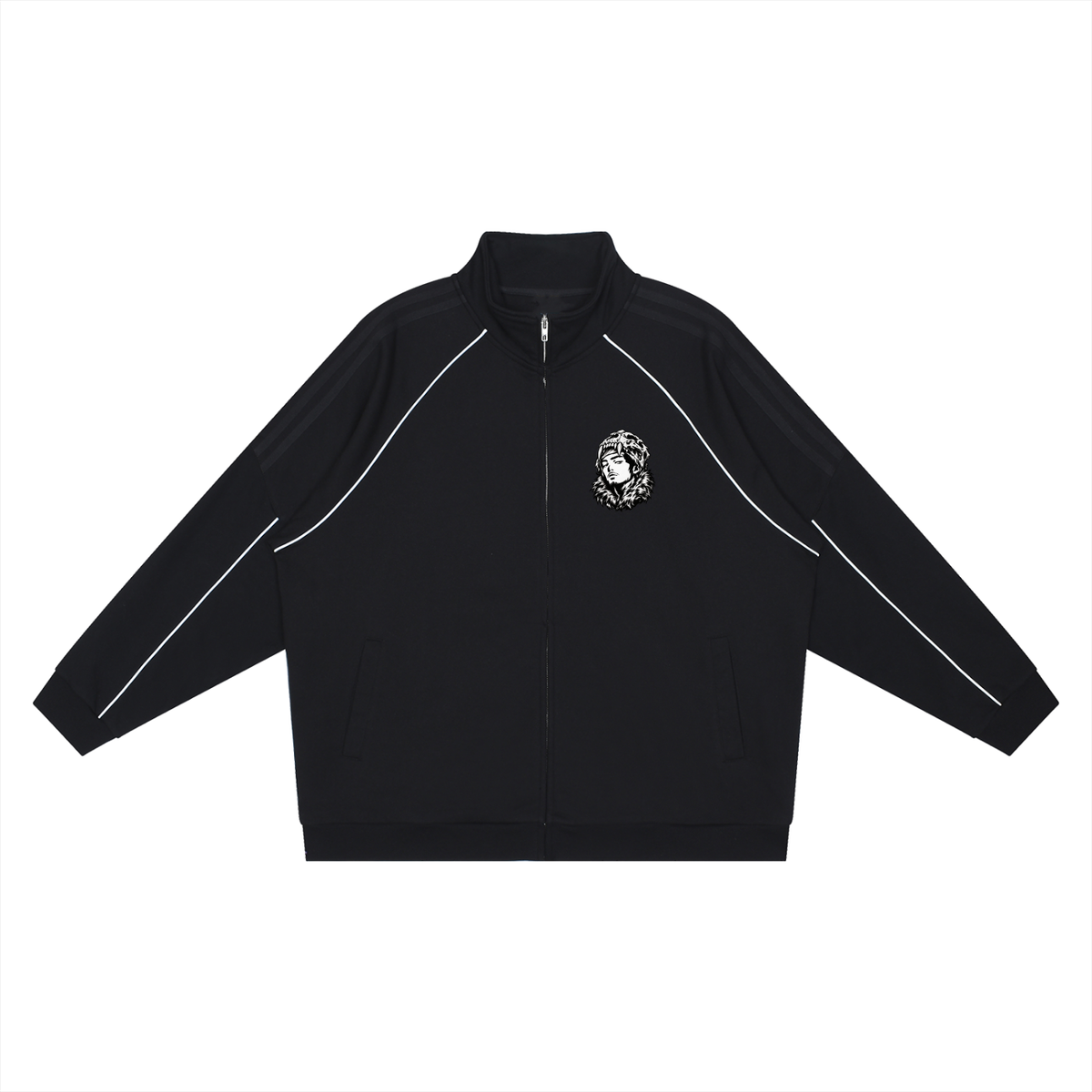 Overachievers Club' Reflection Striped Raglan Jacket & Sweatpants