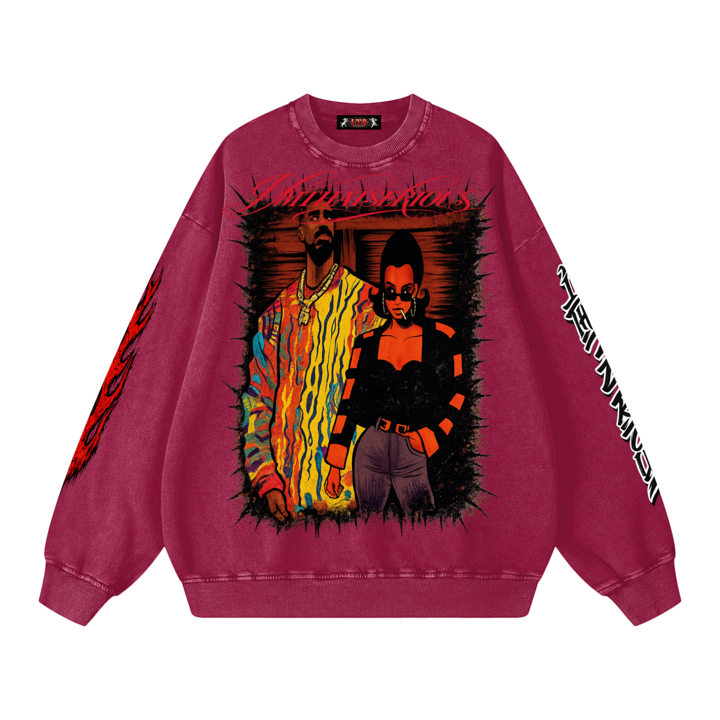 Snow Washed Oversized Sweatshirt