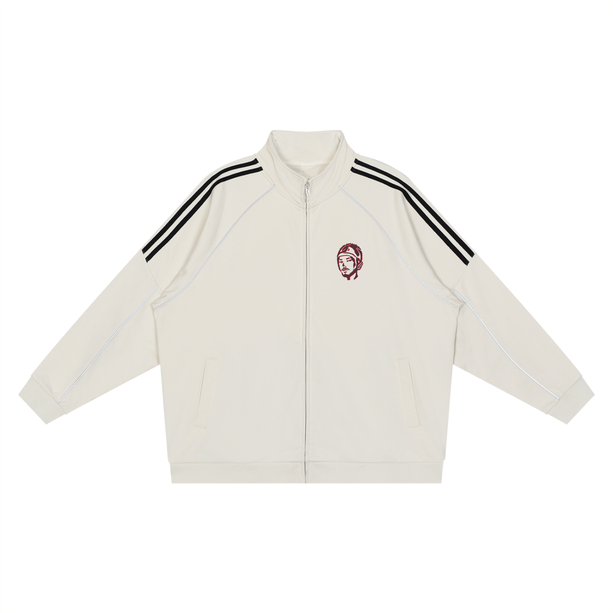 Overachievers Club' Reflection Striped Raglan Sleeve Jacket & Sweatpant