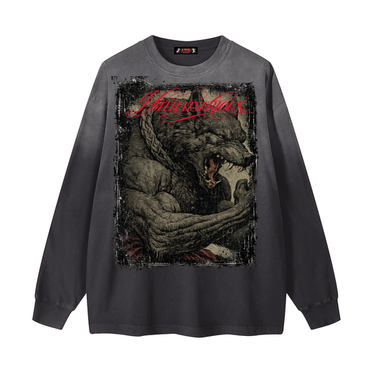 Gradient Washed Long Sleeve T-Shirt
