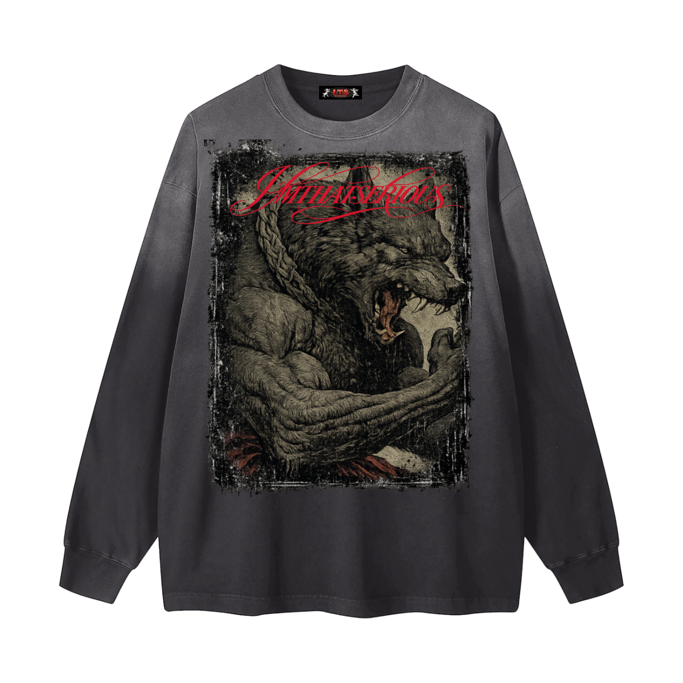 Gradient Washed Long Sleeve T-Shirt