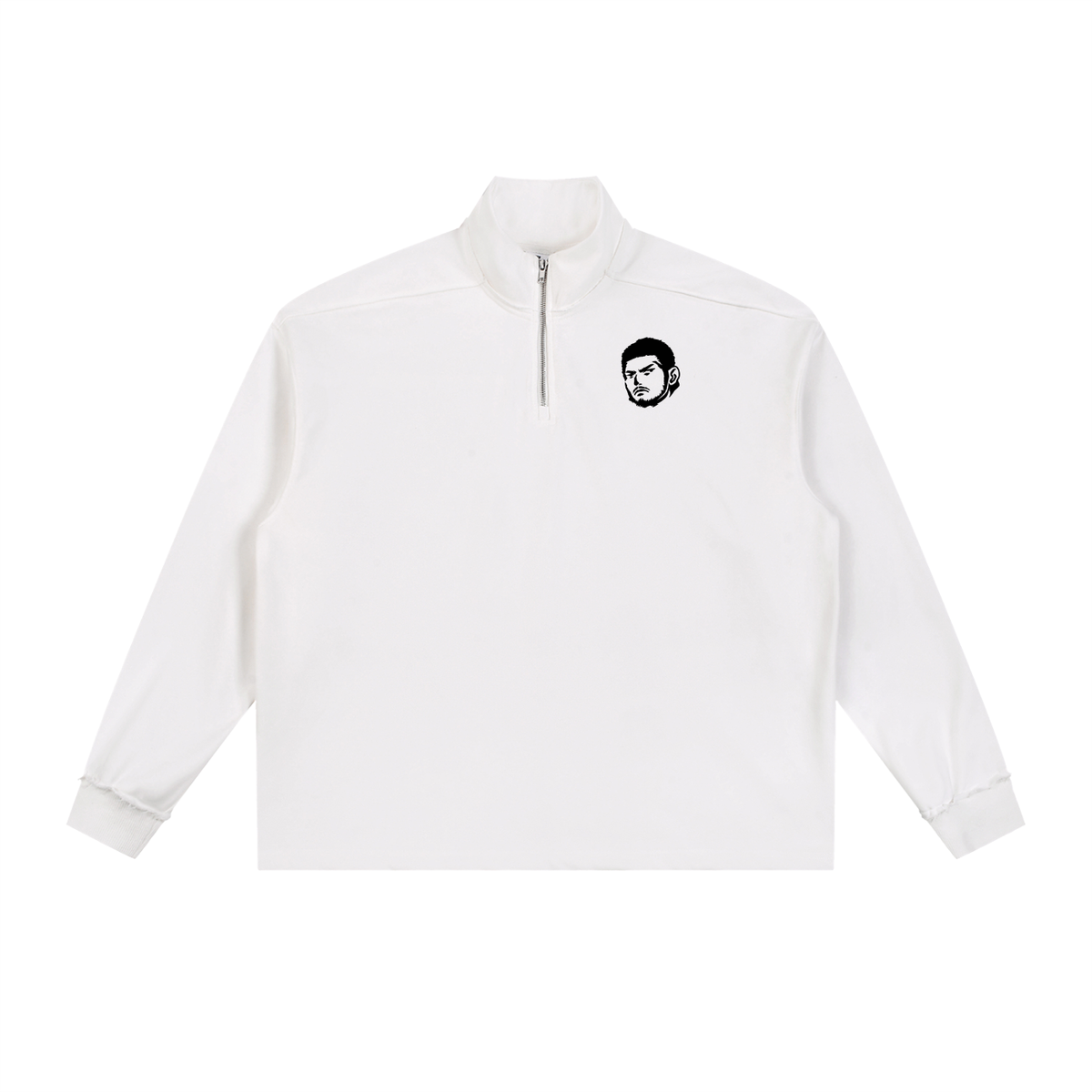 Overachievers Club' Half-Zip Rolled Edge Fleece Sweatshirt