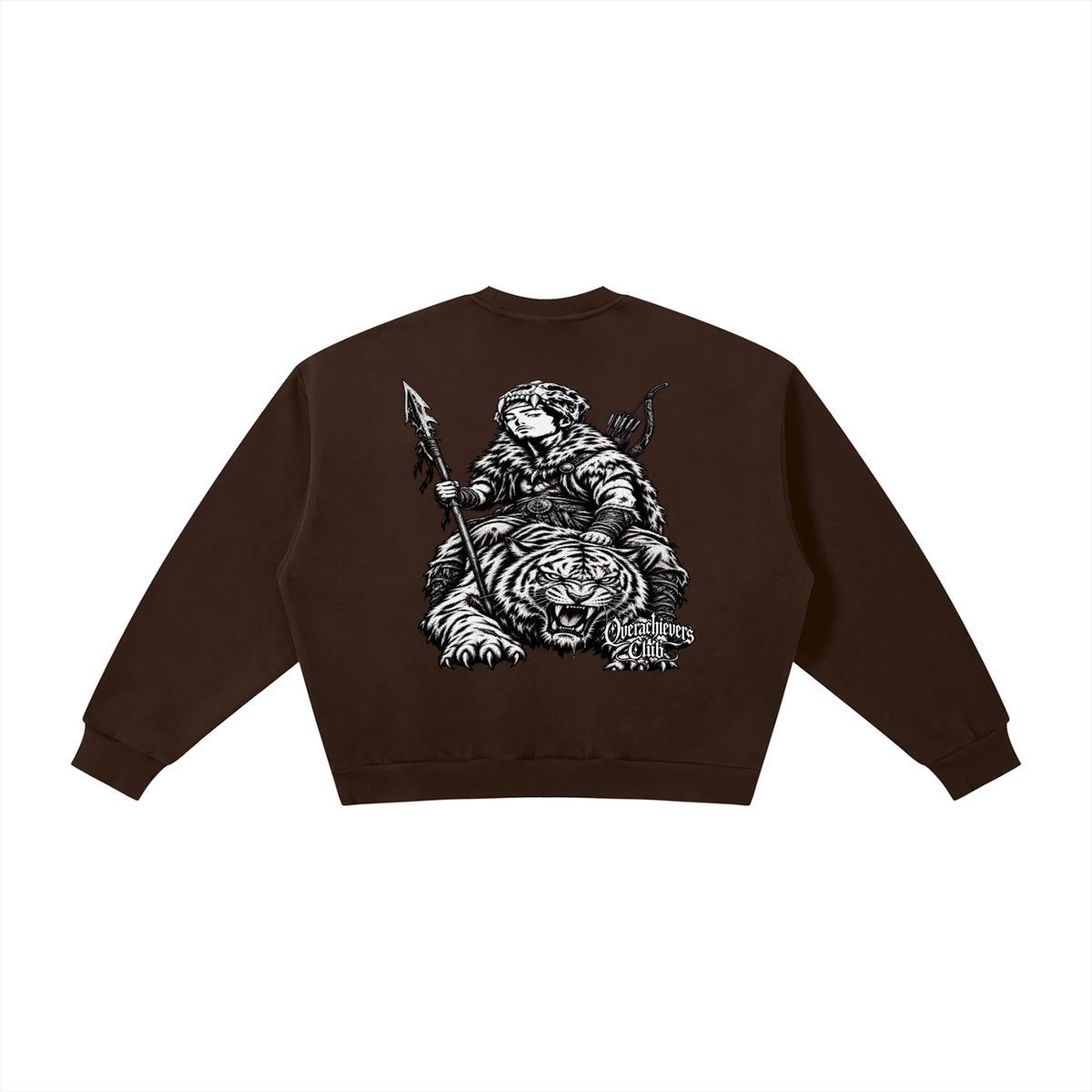 Overachievers Club' Oversized Fleece Boxy Hoodie, Sweatshirt, Sweatpant & Shorts Fit