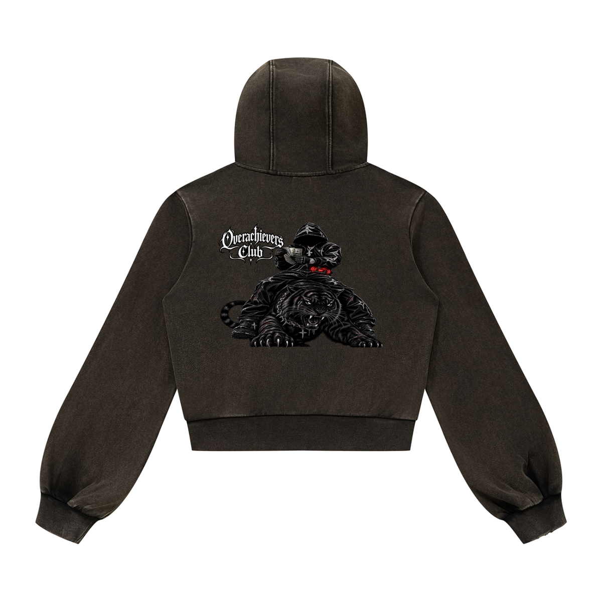 Overachievers Club' Women’s Vintage Wash Full Zip Hoodie & Sweatpants