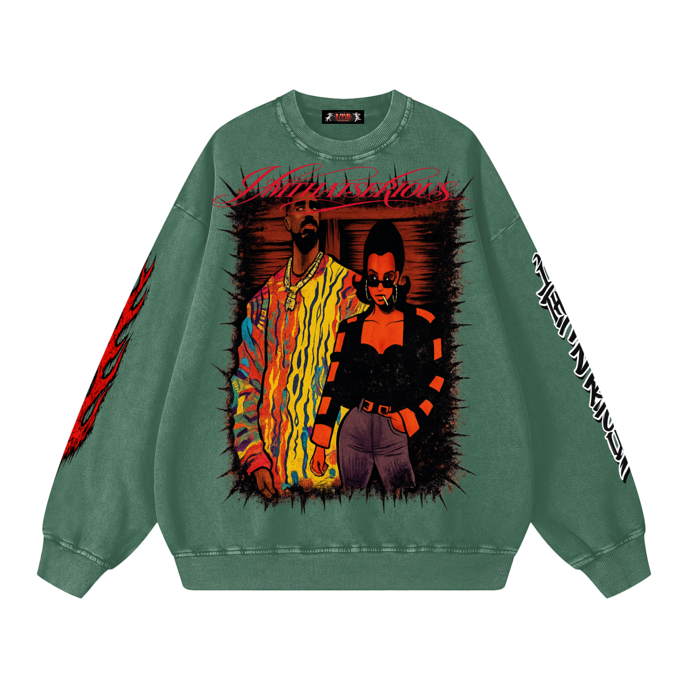 Snow Washed Oversized Sweatshirt
