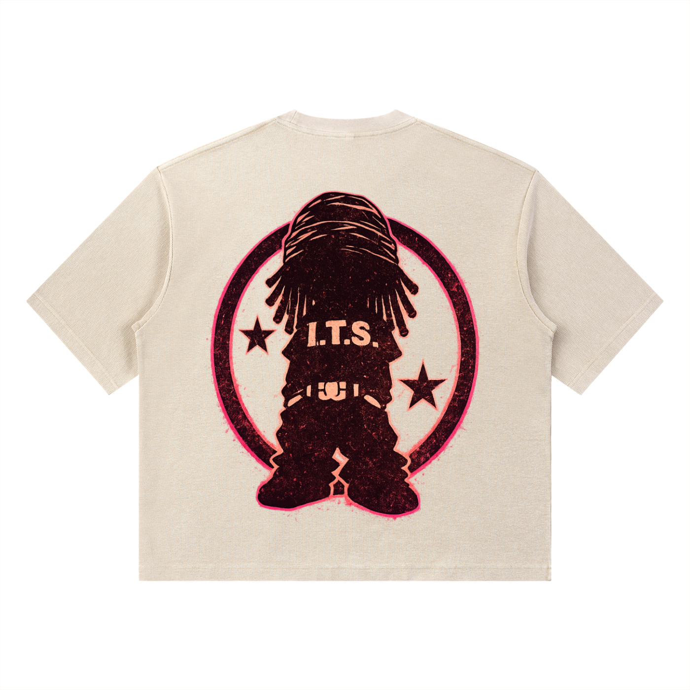 Unisex Mineral Wash Waffle Boxy T-Shirt
