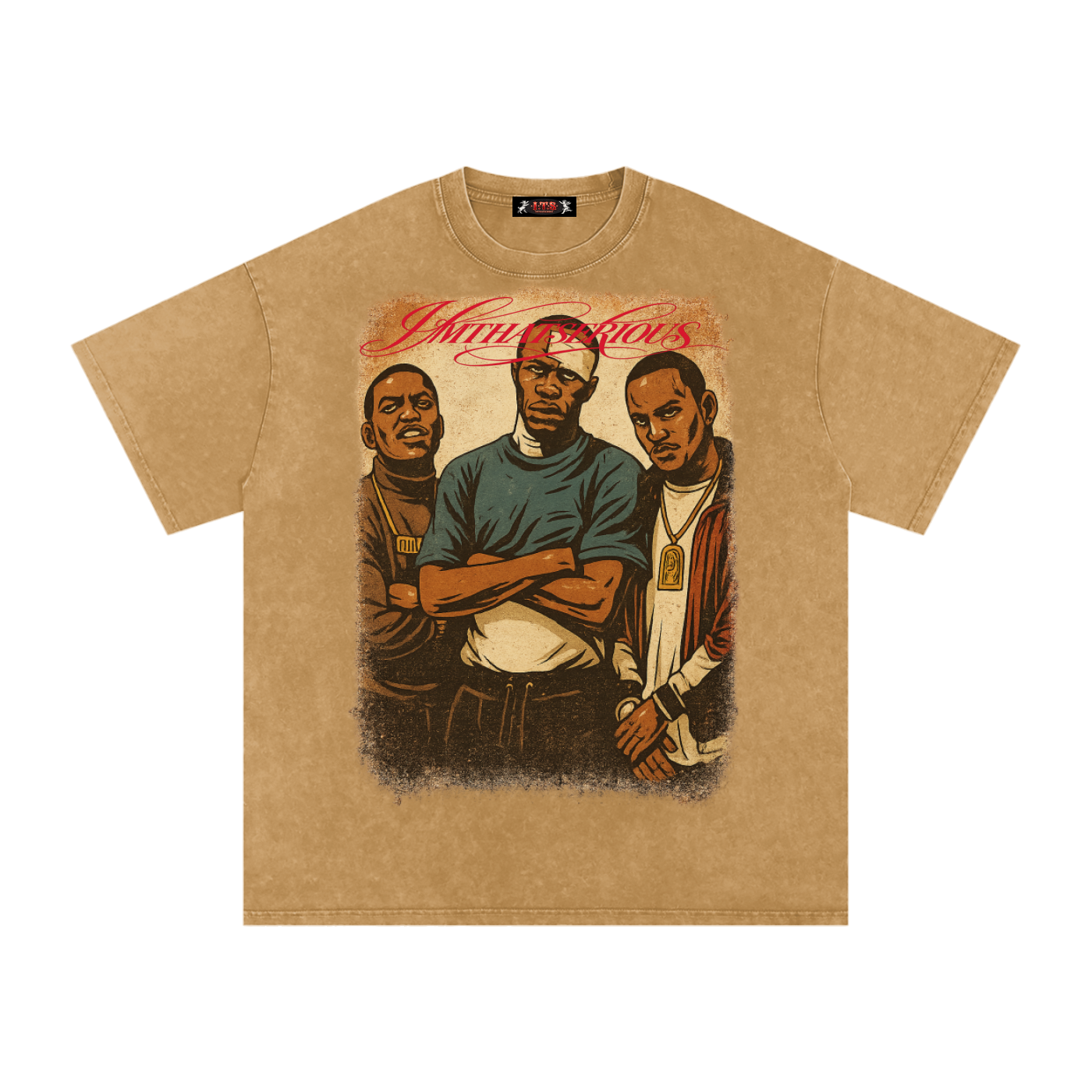 Snow Washed Oversized Cotton T-Shirt