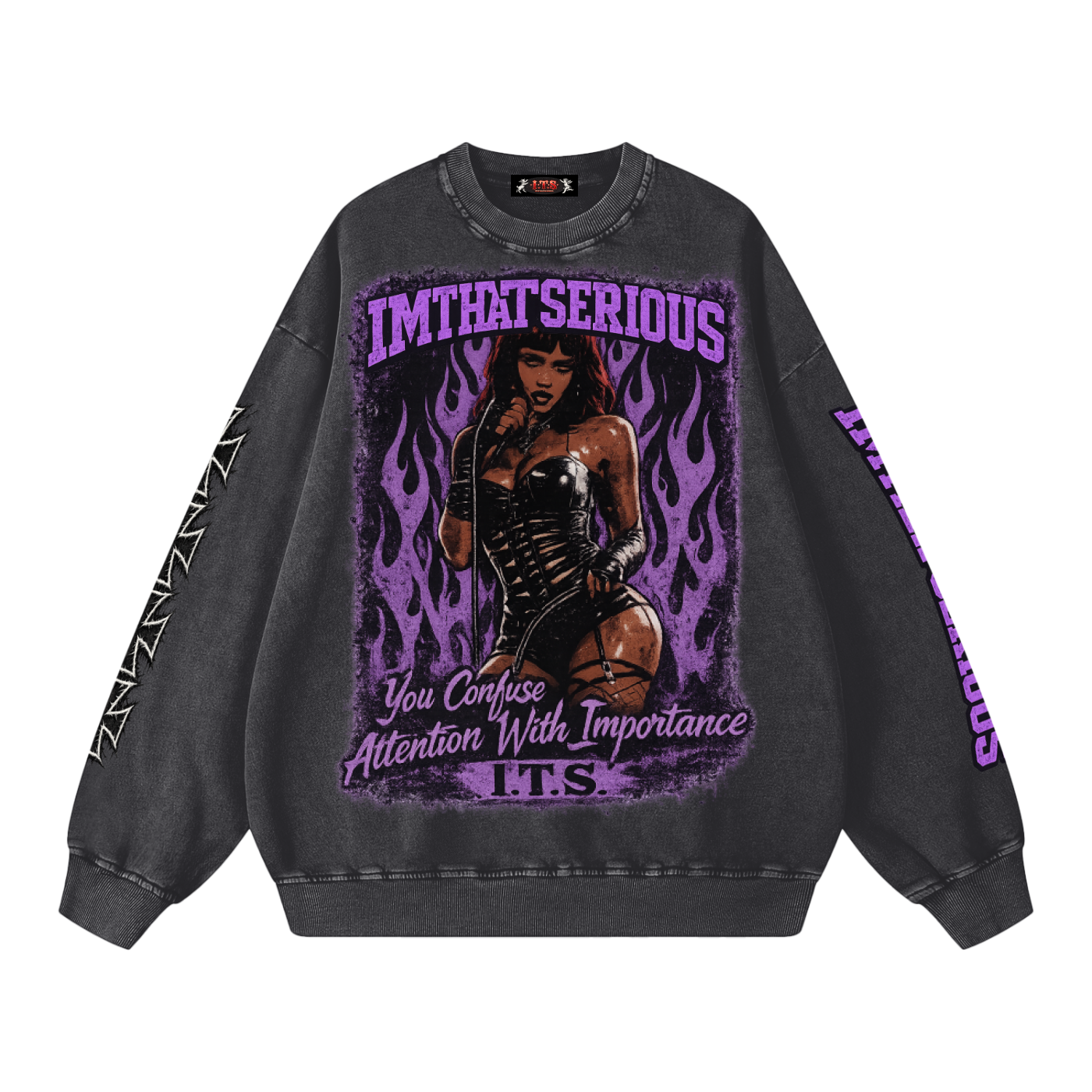 Snow Washed Oversized Sweatshirt