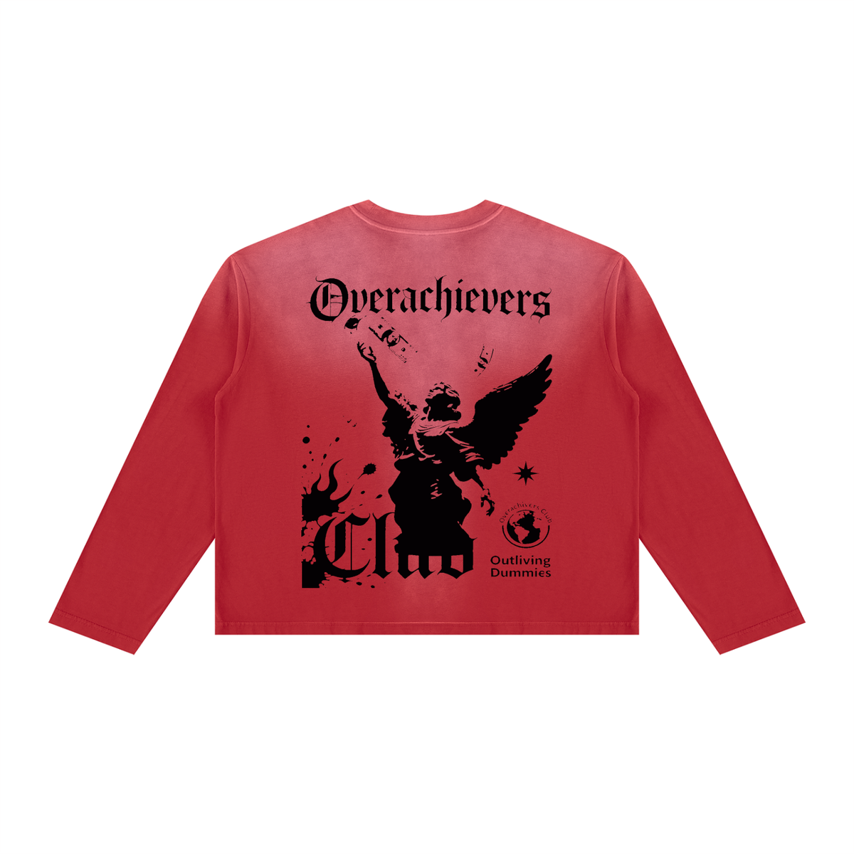 Overachievers Club' Sunfade Boxy Long Sleeve Tee