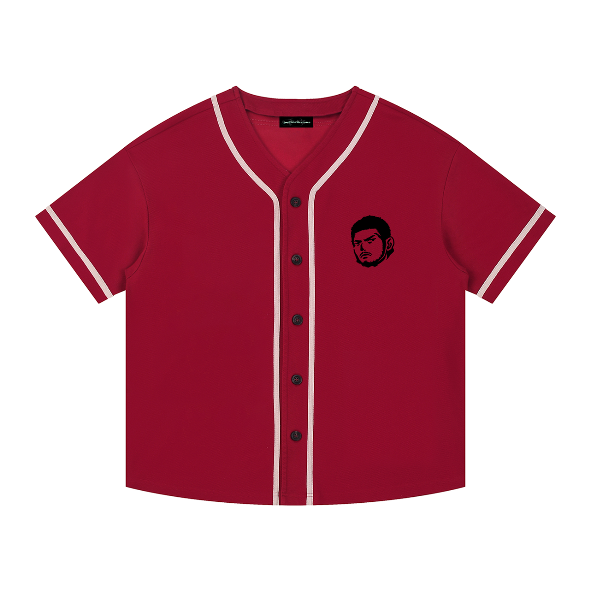 Overachievers Club' Contrast Piped Button-Up Jersey