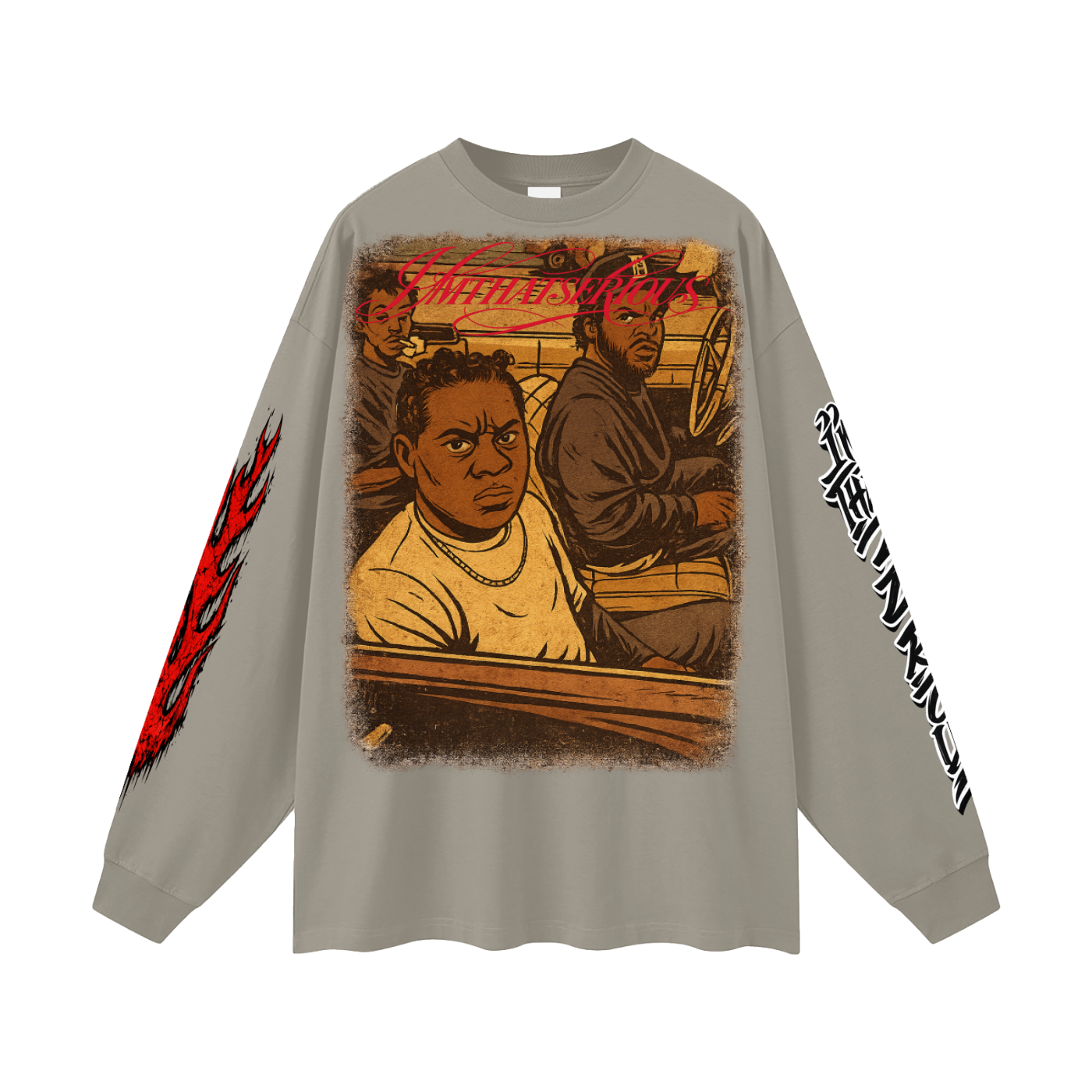 Oversized Unisex Long Sleeve T-Shirt