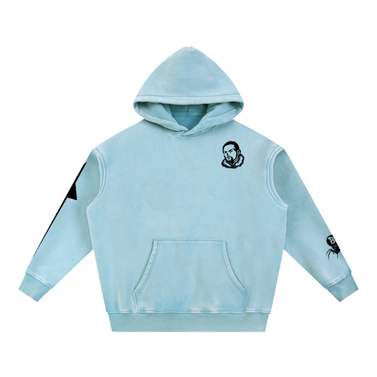 Overachievers Club' Snow Wash Fleece Oversize Hoodie