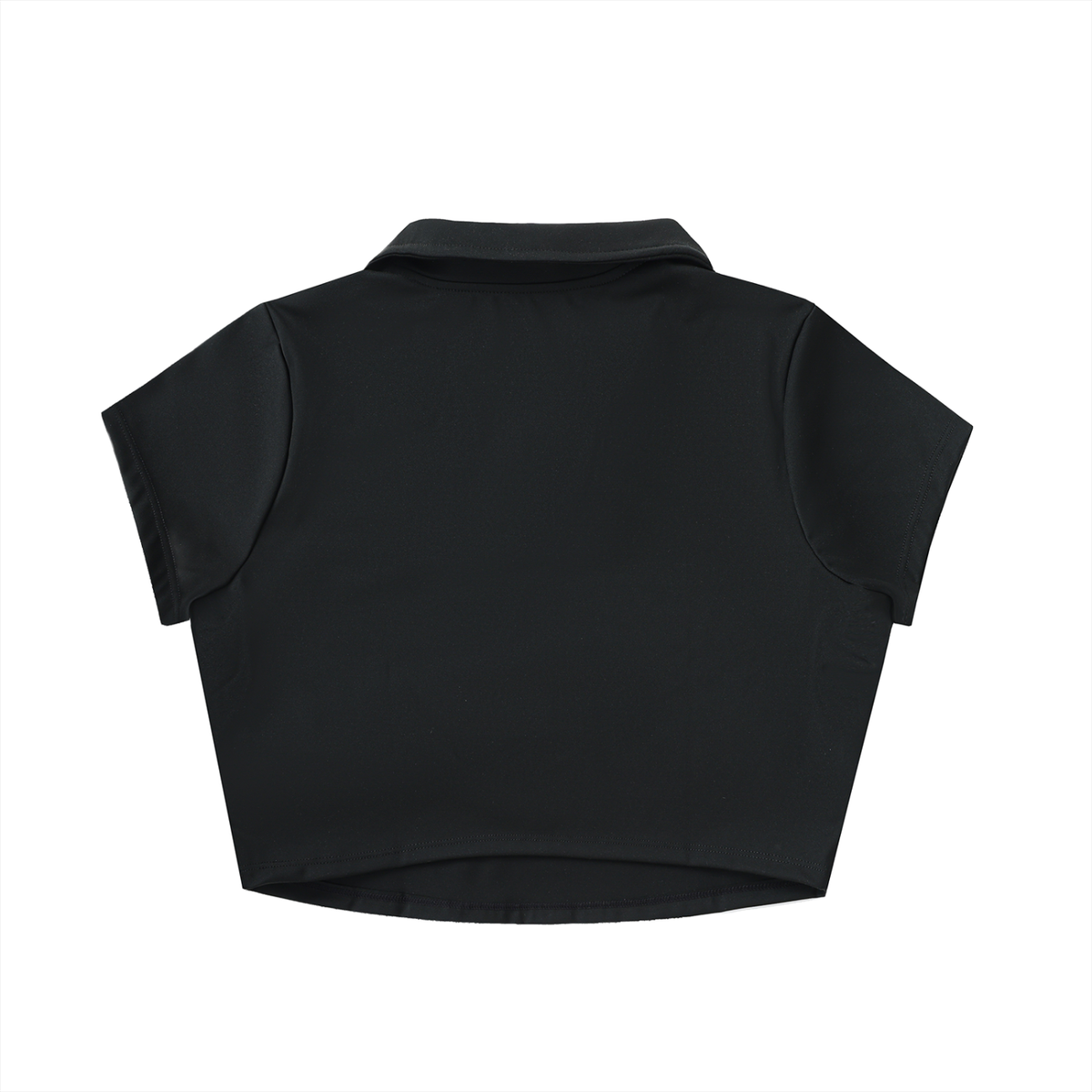 Overachievers Club' V-Neck Lapel Crop Top & Skirt