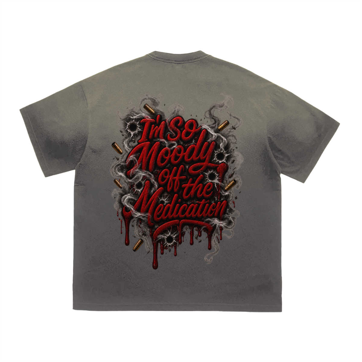 Durk' Tiger Stripe Gradient Washed T-Shirt