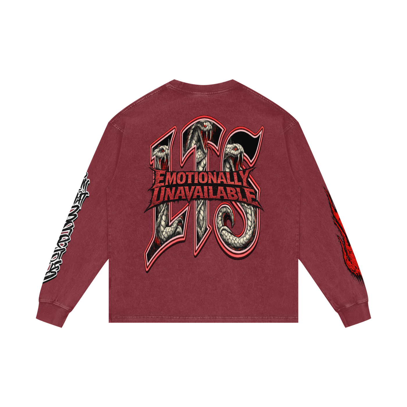Acid Wash Oversize Long Sleeve T-Shirt