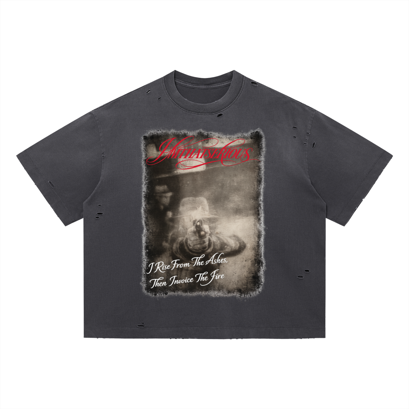 Vintage Washed Distressed Boxy Oversized T-Shirt