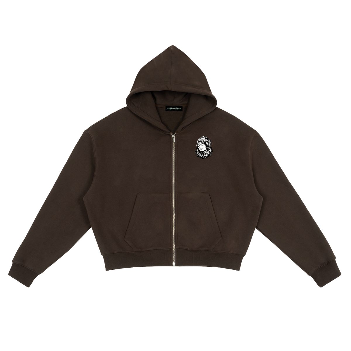 Overachievers Club' Fleece Zip-Up Boxy Hoodie & Sweatpant