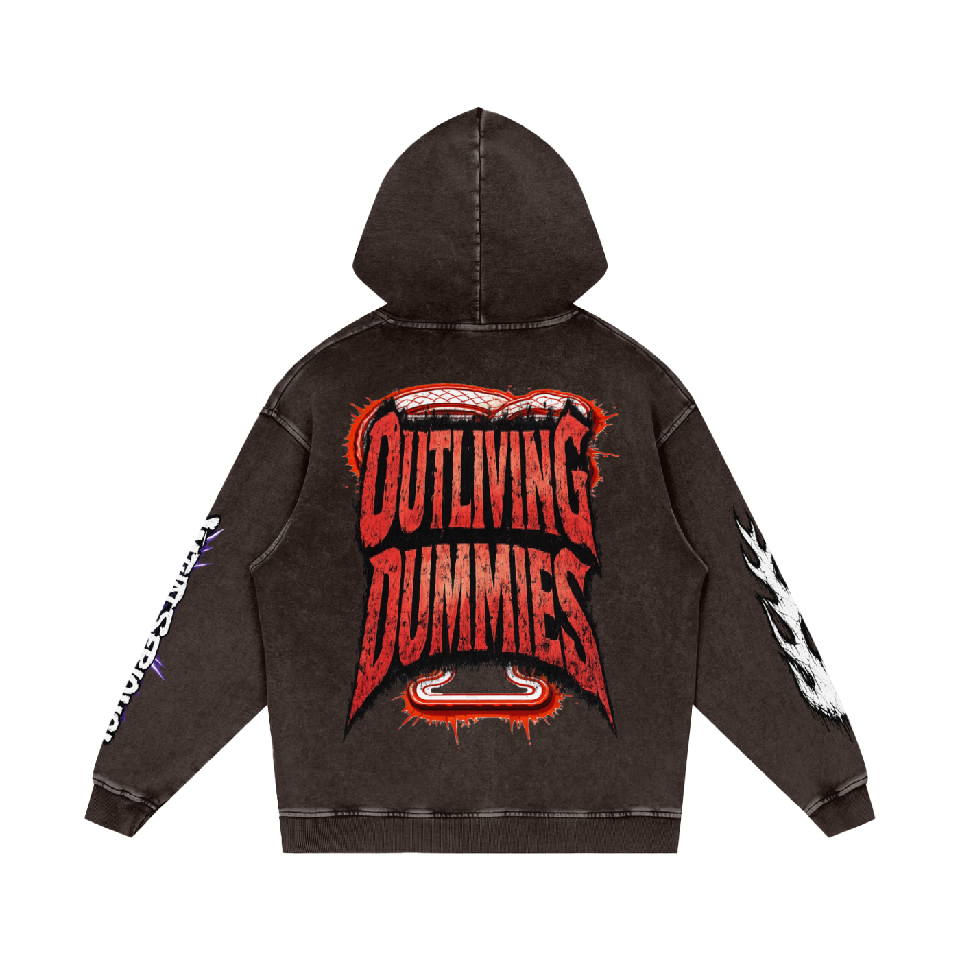 Snow Washed Loose Cotton Hoodie