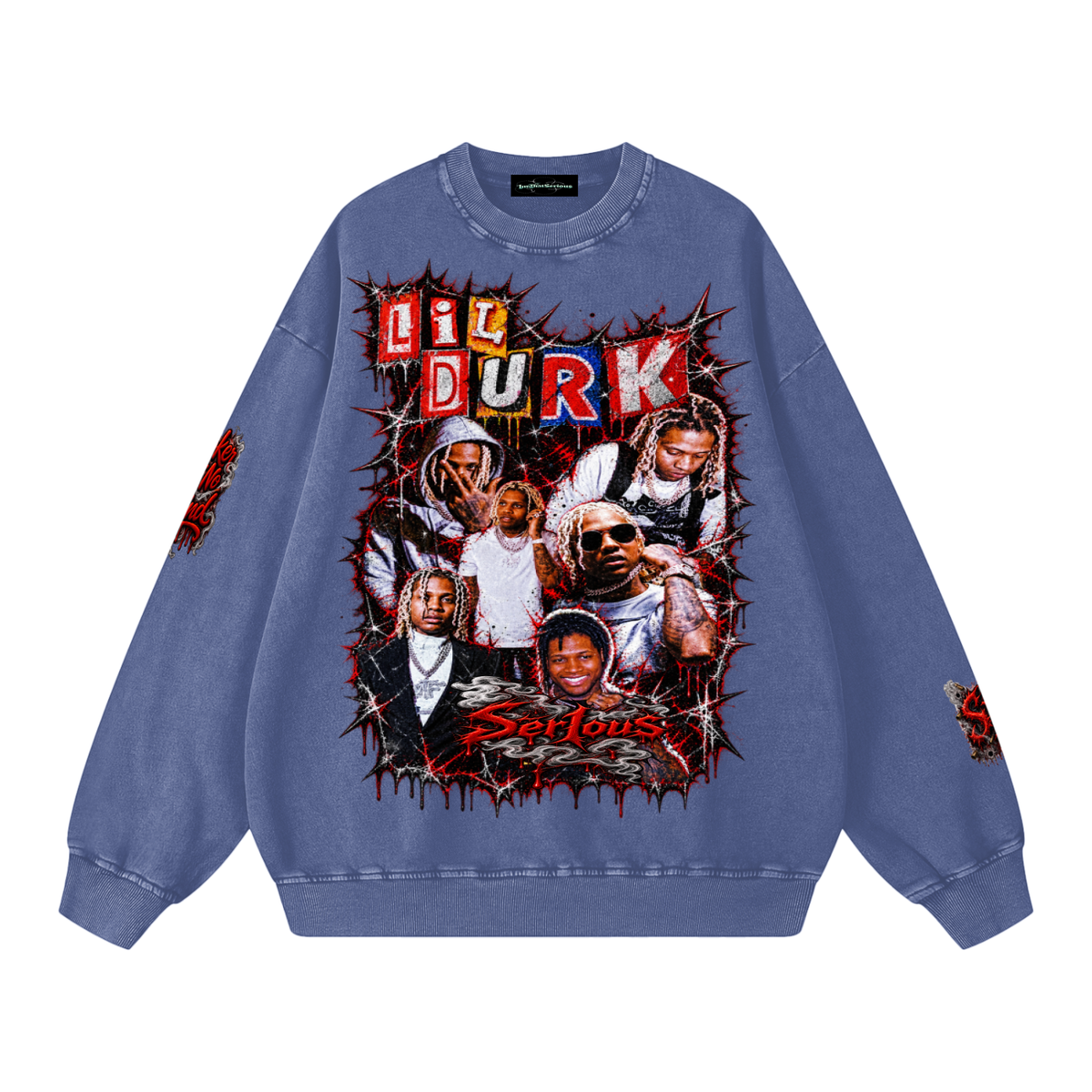 Durk' Snow Washed Oversized Sweatshirt