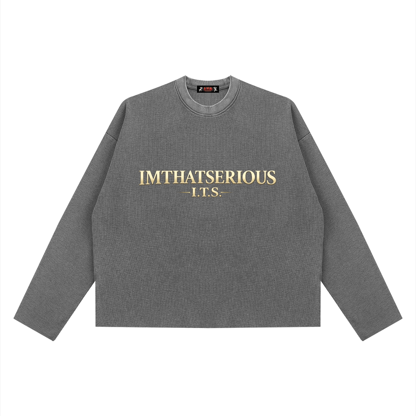 Unisex Vintage Wash Boxy  Waffle Raw Edge T-Shirt