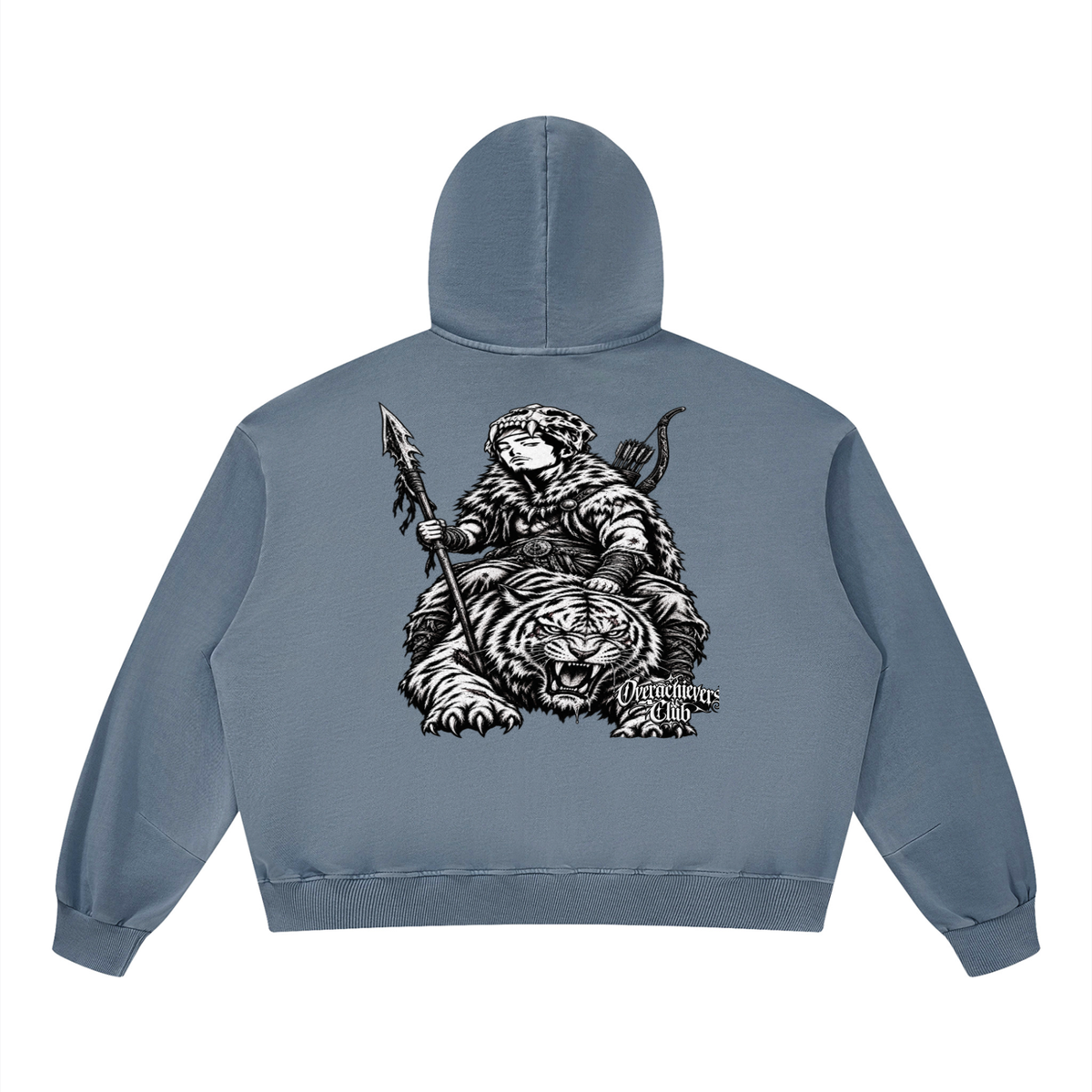 Overachievers Club' Boxy Vintage Washed Hoodie, Sweatpant & Sweatshirt Fit
