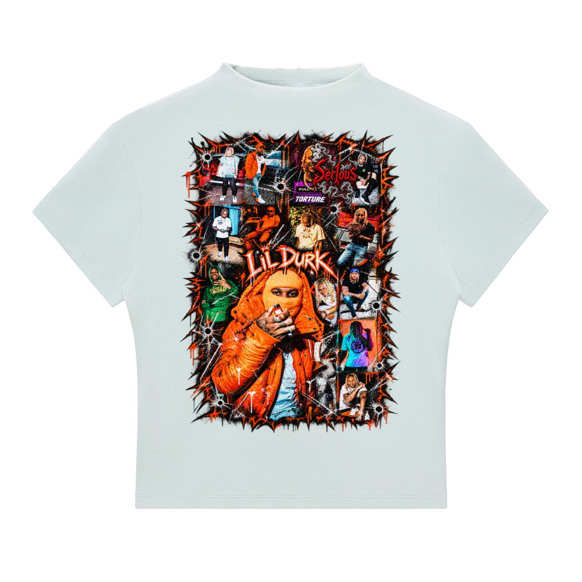 Durk' Slim Fit Mock Neck T-Shirt